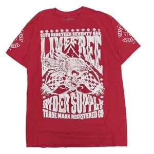Live Free Red Graphic T-Shirt